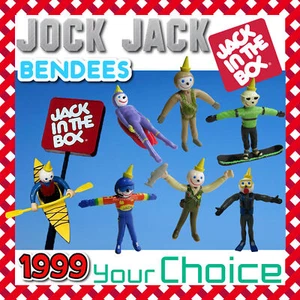 Jack in the Box 1999 JOCK JACK Bendee BENDY Biegefigur IHRE Spielzeug WAHL - Bild 1 von 19