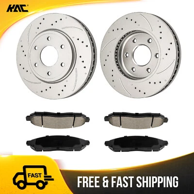 For Nissan Frontier 2005-2019 Suzuki Equator 09-12 Front Brake Pads & Rotor Kit - Image 1 of 4