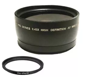 Digital Wide angle Lens, Samsung NX10 NX11 NX1000 NX200 NX300 w/ 20-50mm - Picture 1 of 3