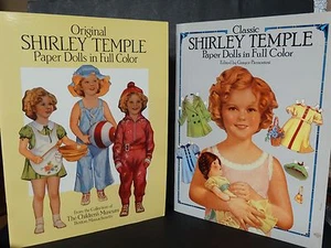 Konvolut 2 - 80er Jahre SHIRLEY TEMPLE PAPIERPUPPEN IN VOLLER FARBE neu unbenutzt - Bild 1 von 9