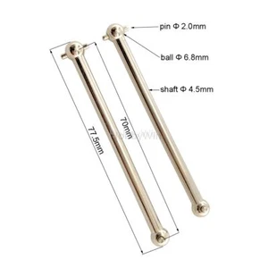 HBX part 90206 Rear Drive Shafts Metal for 1/12 RC 901A 903A Truck 905A Buggy - Picture 1 of 6