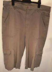 TRESPASS Mens Longline Beige Shorts Size Large - Picture 1 of 7