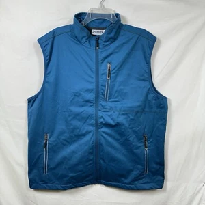 33,000 ft Men's 2XL Full Zip Vest Cycling Golf Outdoor Hiking Zippered Pockets - Picture 1 of 9