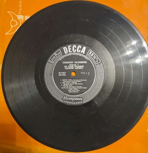 Country Favorites By Your Favorite Country Artists Vol. 1 - 1953 Vinyl - DL 5451 - Picture 1 of 4