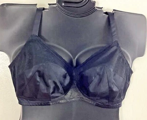 Vollständige Abdeckung ungefüttert 3 Nähte Cup SCHWARZ GEBLÜMT Cacique Lane Bryant BH Neu ohne Etikett - Bild 1 von 11