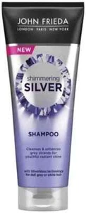 Neu John Frieda schimmerndes silbernes Shampoo 250ml für stumpfes graues oder weißes Haar UK - Bild 1 von 1