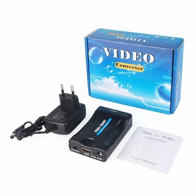 HDMI zu auf Scart Konverter Wandler AV Scaler Converter Adapter 1080P HD TV - Bild 1 von 4