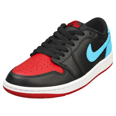 Nike Air Jordan 1 Retro Low Og Donna Black Blue Red Formatori - Immagine 1 di 4