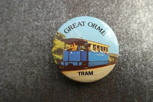 Great Orme Tram Pin Badge Button (L48B) - Picture 1 of 2