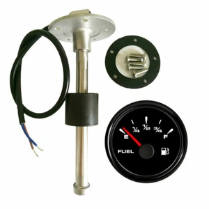 Black Fuel Level Gauge with 6.5inch Sender 73-10ohms 0-90Ω 240-33ohm 7 Color LED - Bild 1 von 8