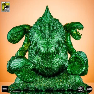 2023 SDCC Esclusivo Mondo Biollante Vinile Morbido - Variante Verde Glitter Ltd-100 - Foto 1 di 7