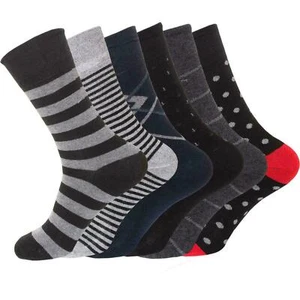 Mens Diabetic Non-Elastic Comfort Soft Grip Top Comfort Feet Socks Size UK 6-11 - Picture 1 of 3