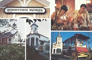 Hometown Square Sights & Sounds 1920s Marriotts Great America 1976 Postcard - Picture 1 of 2