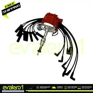 HEI Distributor + Wire Set For Ford 351 Windsor Small Block Engines V8 1969-1997 - Picture 1 of 7