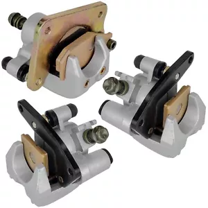 Front And Rear Brake Caliper W/Pads For Yamaha Kodiak 400 YFM400 4X4 2X4 2000-02 - Picture 1 of 7
