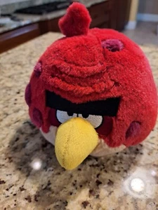 Angry Birds 2010 Plush Terence Red Plush Toy 5" Commonwealth No Sound - Picture 1 of 7