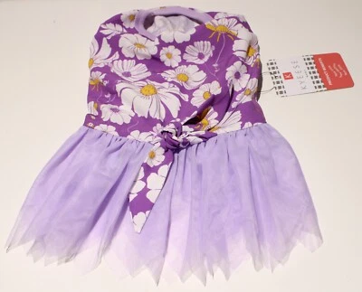 Kyeese Wear Dog Dress Clothes Floral Summer Tutu 12" Back Length 6-8lbs - Image 1 of 2