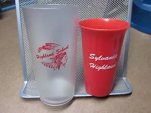 SYLVANIA HIGHLAND Plastikbecher Vintage Grundschule Ohio Indianer - Bild 1 von 1