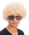 Mens/Ladies NEW Blonde Afro 70s Valued Funky Disco Clown Wig Fancy Dress Costume