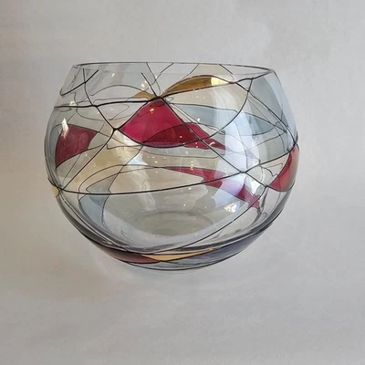 PartyLite Calypso Mosaic Stained Glass Tealight Candle Holder, P0193, NIB - Image 1 of 4