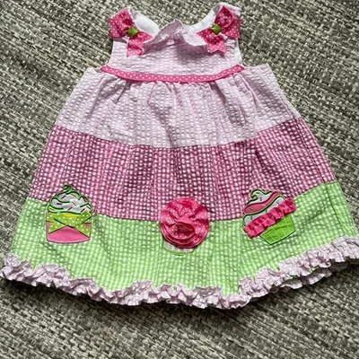 Платье Emily Rose размер 12 месяцев легкое кексы гингем повседневное для девочек - Изображение 1 из 4