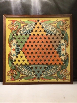 Vintage King Foo Chinese Checkers Board Straits Manufacturing Co. - Image 1 of 4