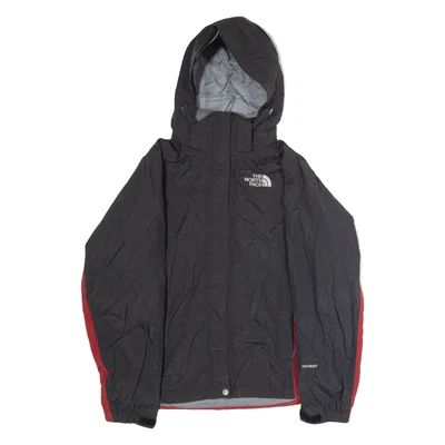 THE NORTH FACE Womens Rain Jacket Black Nylon Hooded Colourblock M - Image 1 of 4