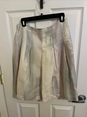 Linda Allard Ellen Tracy Pastel Colors Watercolor Silk/linen Bland Size 10P  - Image 1 of 4