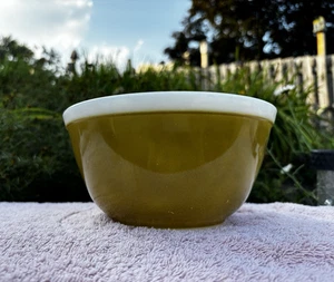 Vintage Pyrex verschachtelte Rührschüssel Americana Fall #402 Verde Green Avocado 1,5 Q - Bild 1 von 12