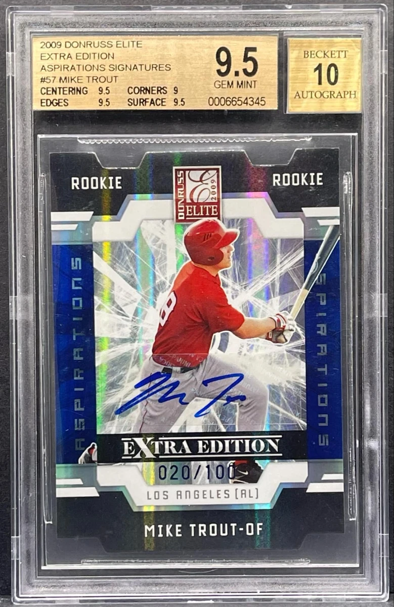 Mike trout マイク・トラウト 直筆サイン カード BGS9.5 Mike trout マイク・トラウト 直筆サイン カード BGS9.5