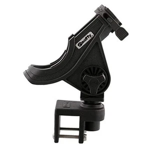 #284-BK Baitcaster/Spinning Rod Holder w/ #243 Square Rail Mount , Black - Picture 1 of 4