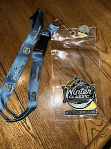 NHL Winter Classic 2011 Ticket Holder, Lanyard & Pin Pittsburgh penguins - Picture 1 of 4