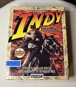 Vintage 1989 Indiana Jones & The Last Crusade IBM PC Spiel in Box siehe Beschreibung - Bild 1 von 6