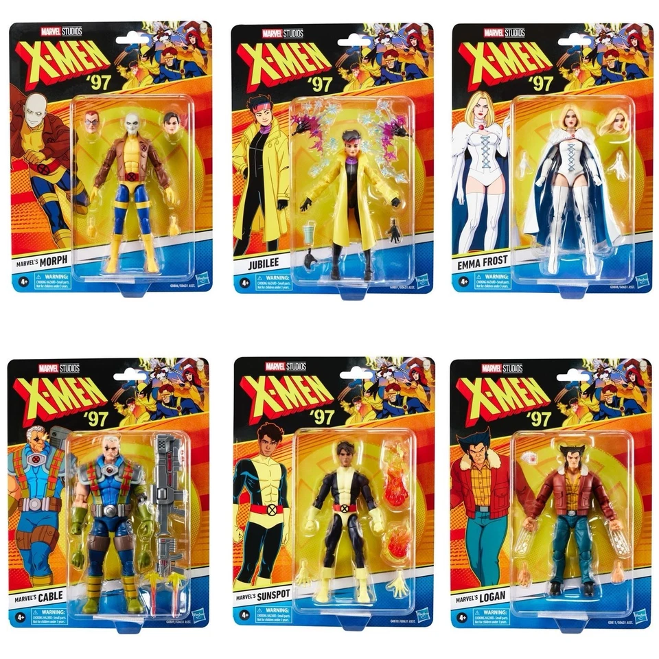 Marvel Legends 6" X-Men 97 Wave 3 SET OF 6 Action Figures - Image 1 of 4