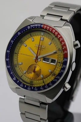 Reloj automático Seiko Pogue Pepsi - "Esfera amarilla" - 6139-6002 - Hombre Foto 1 de 4