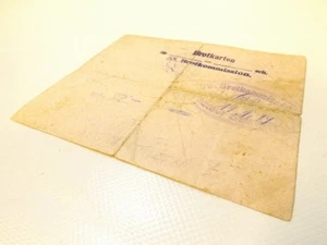 Militaria Ausweis Garde-Korps 1918 WW1 Entlassungskarte Brotkommission - Bild 1 von 9