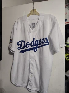 Parche Dodgers-Buehler #21-'22 Juego de Estrellas-Jersey Cosido Blanco-Hombres Talla Grande - Imagen 1 de 14