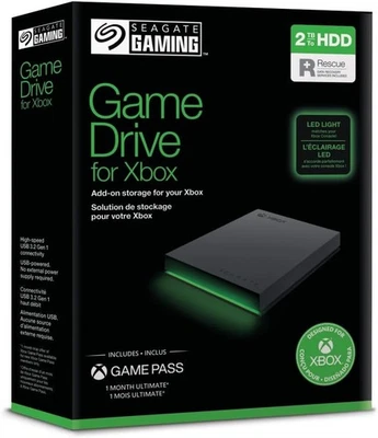 Seagate Game Drive Xbox 2TB, Tragbare Externe Festplatte, 2.5 Zoll, USB 3.0 - Bild 1 von 4