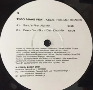 Timo Maas feat. Kelis - Help Me Remixes. [Deep Dish] 2002 German 12" Vinyl. VG+ - Picture 1 of 2