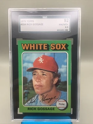 1975 Topps - Rich Goose Gossage #554 White Sox Graded 8.5 Free Shipping ! - Image 1 of 4