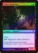 Manor Skeleton FOIL Innistrad NM Black Common MAGIC GATHERING CARD ABUGames