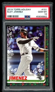 2019 Topps Holiday #101 ELOY JIMENEZ Rookie RC PSA 10 Gem Mint White Sox - Picture 1 of 2