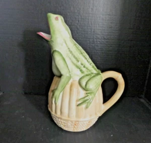 Vintage handbemalter Frosch Krug von Vietri Italy - Bild 1 von 7