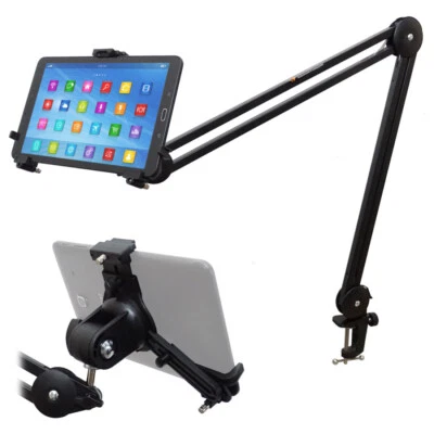 K&M 19790 Tablet-PC-Stativalter mit Gelenkarm Schwarz - Bild 1 von 4