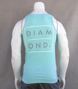 New Diamond Supply Co. D Teal Mens Tank Top Size SMALL T Shirt RDAM-267 - Picture 1 of 3