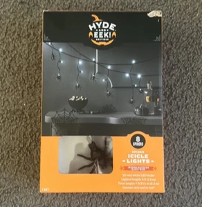 NEW Hyde & EEK! Spider Icicle Lights 6ft long string of lights - Picture 1 of 7
