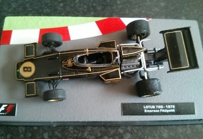 Coleção de carros F1 Formula 1 #5 1972 Lotus 72D Emerson Fittipaldi - Imagem 1 de 4