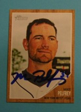 2011 Topps, New York Mets - MIKE PELFREY - autographed