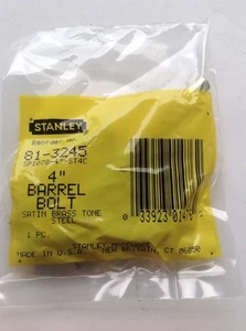 Stanley Barrel Bolt Latch 4" SP1078 81-3245 w/ Screws - Picture 1 of 3