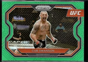 2021 UFC GREEN PRIZM #136 CUB SWANSON - Picture 1 of 2